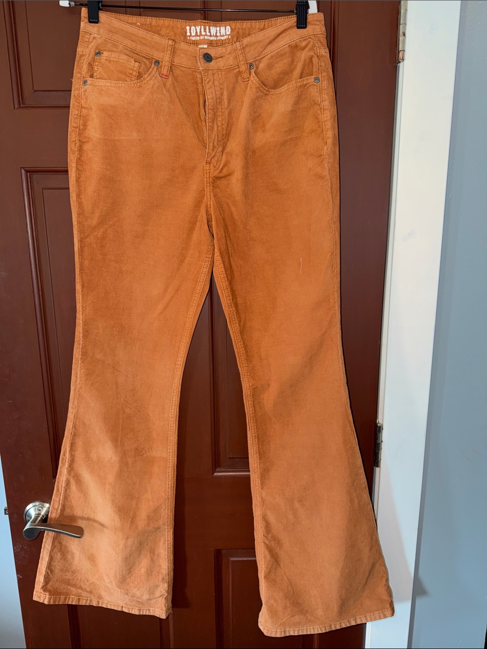 Loveworn Orange Corduroy Flare Pants